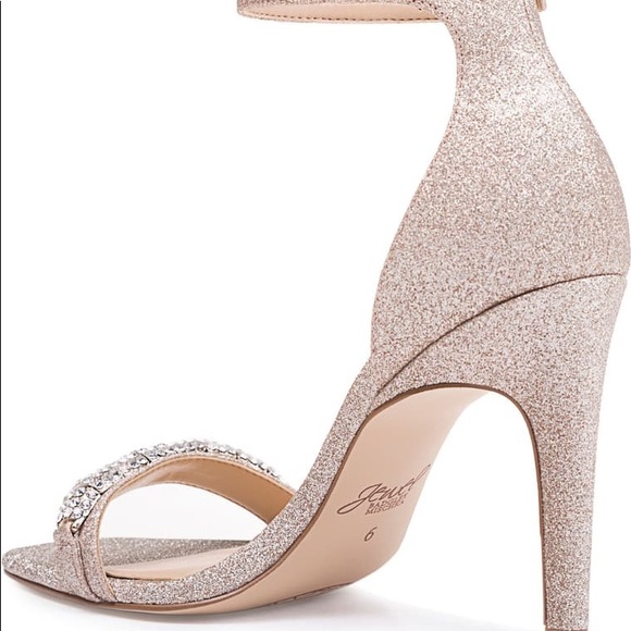 Jewel Badgley Mischka Strappy Crystal Heel Sandal - Picture 2 of 7